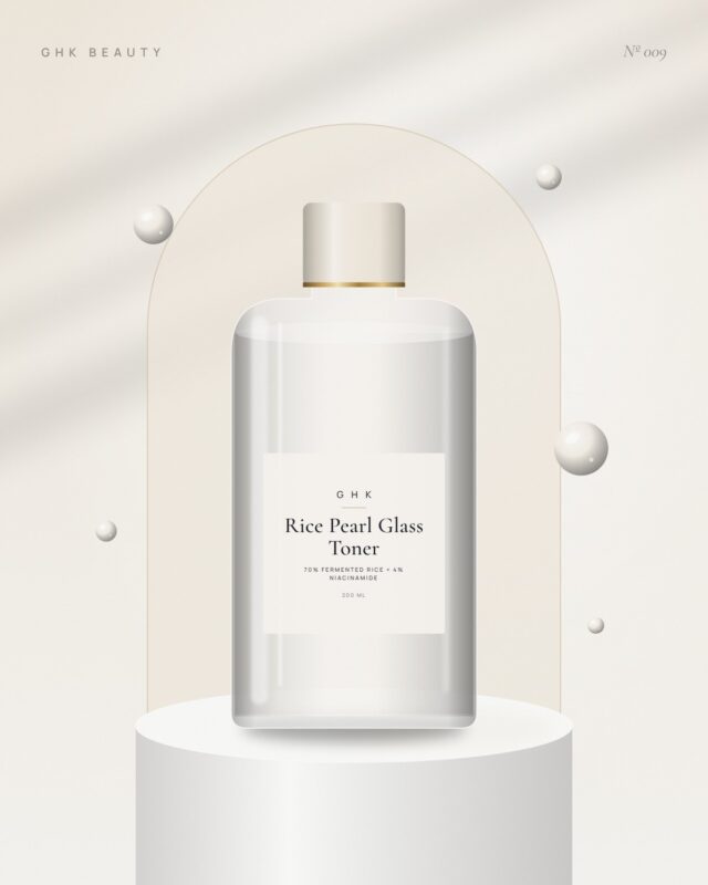 Rice Pearl Glass Toner — 70% Fermented Rice + 4% Niacinamide